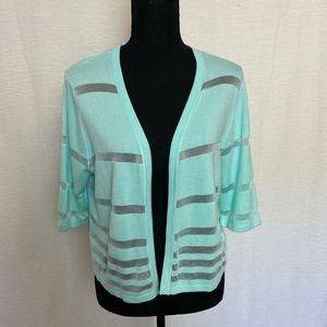 NWT Aqua/sea foam color bolero